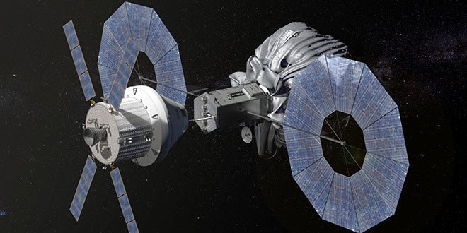 Naveta Orion capturează un asteroid
