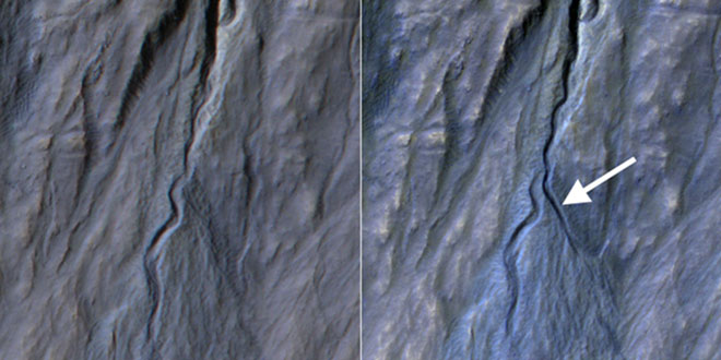eroziune pe Marte