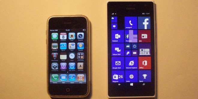 Lumia 735 vs iPhone